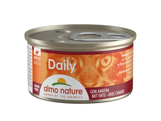 Фото - Almo Nature Daily MOUSSE DUCK консервы для кошек УТКА, мусс влажный корм (консервы) Almo Nature Daily MOUSSE DUCK консервы для кошек УТКА, мусс