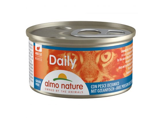Фото - Almo Nature Daily MOUSSE OCEANIC FISH консервы для кошек ОКЕАНИЧЕСКАЯ РЫБА, мусс влажный корм (консервы) Almo Nature Daily MOUSSE OCEANIC FISH консервы для кошек ОКЕАНИЧЕСКАЯ РЫБА, мусс