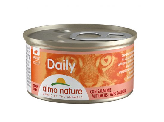 Фото - Almo Nature Daily MOUSSE SALMON консервы для кошек ЛОСОСЬ, мусс влажный корм (консервы) Almo Nature Daily MOUSSE SALMON консервы для кошек ЛОСОСЬ, мусс