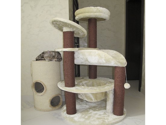 Фото - когтеточки, с домиками Trixie Samuel Cat Tower Когтеточка-домик для кошки Башня