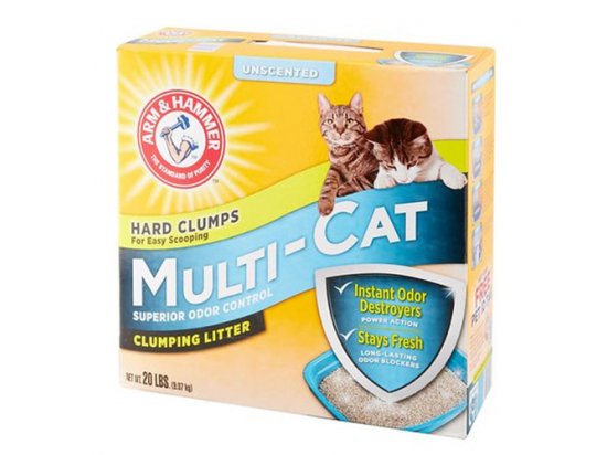 Фото - Arm&Hammer MULTI-CAT STRENGTH CLUMPING наповнювач для котячого туалету, що грудкується, БЕЗ ЗАПАХУ наповнювачі Arm&Hammer MULTI-CAT STRENGTH CLUMPING наповнювач для котячого туалету, що грудкується, БЕЗ ЗАПАХУ