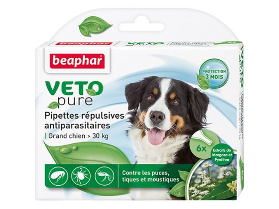 Фото 7 -  от блох и клещей Beaphar - Капли БИО Veto pure от блох и клещей для собак