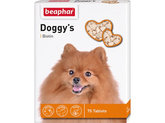 Фото - ласощі Beaphar Doggy`s Biotine серця - ласощі для собак з біотином