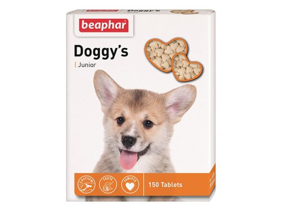 Фото - Beaphar Doggys Junior сердечки - витаминное лакомство для щенков лакомства Beaphar Doggys Junior сердечки - витаминное лакомство для щенков