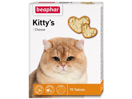 Фото - Beaphar Kittys + Cheese - ласощі з вітамінами для котів ласощі Beaphar Kittys + Cheese - ласощі з вітамінами для котів