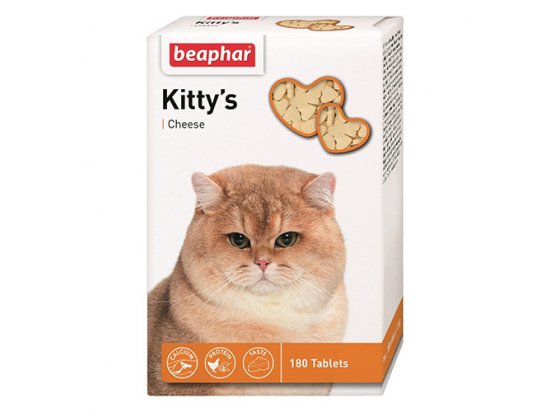 Фото 2 -  ласощі Beaphar Kittys + Cheese - ласощі з вітамінами для котів