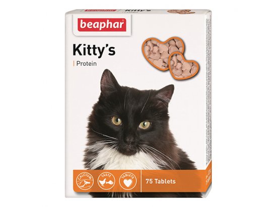 Фото - Beaphar KITTYS PROTEIN (КІТТІС ПРОТЕЇН) вітамінізовані ласощі для котів ласощі Beaphar KITTYS PROTEIN (КІТТІС ПРОТЕЇН) вітамінізовані ласощі для котів