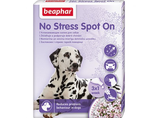 Фото - Beaphar NO STRESS spot on DOG капли для собак Антистресс седативные препараты (успокоительные) Beaphar NO STRESS spot on DOG капли для собак Антистресс