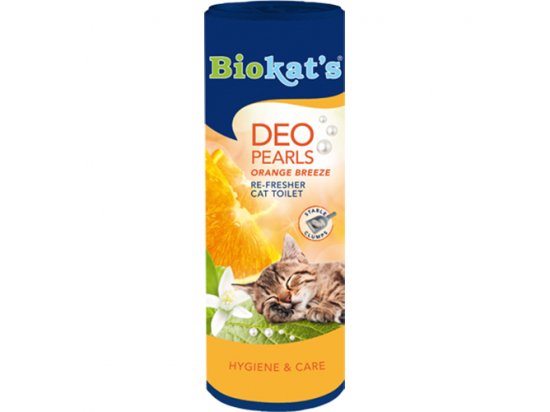 Фото 2 -  удаление запахов, пятен и шерсти BioKats Deo Pearls Освежитель-дезодорант для кошачьего туалета