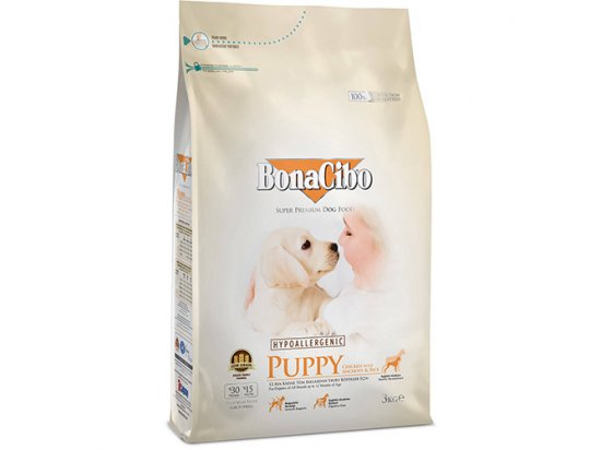 Фото - сухий корм BonaCibo PUPPY CHICKEN & RICE сухий корм для цуценят КУРКА ТА РИС