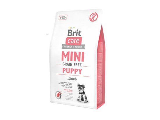 Фото - сухий корм Brit Care Dog Grain Free Mini Puppy Lamb беззерновий сухий корм для цуценят міні порід ЯГНЯ