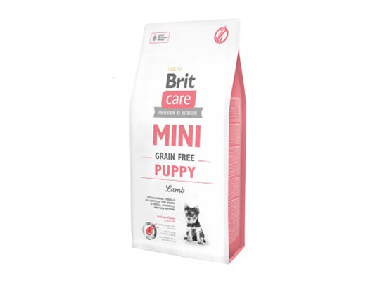 Фото - сухой корм Brit Care Dog Grain Free Mini Puppy Lamb беззерновой сухой корм для щенков мини пород ЯГНЕНОК