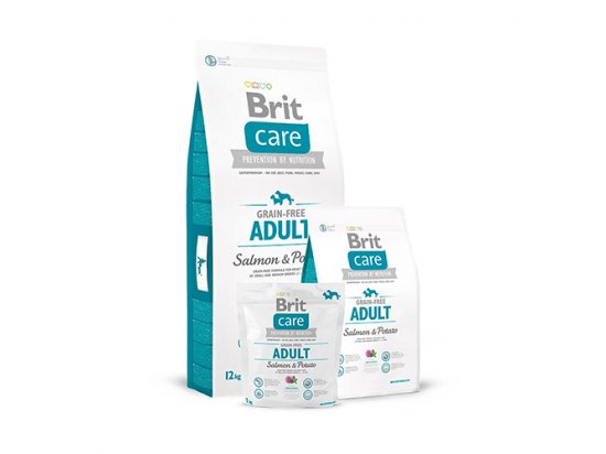 Фото - Brit Care Grain-free All Breed Salmon & Potato Беззерновий корм для собак середніх порід з лососем та картоплею сухий корм Brit Care Grain-free All Breed Salmon & Potato Беззерновий корм для собак середніх порід з лососем та картоплею