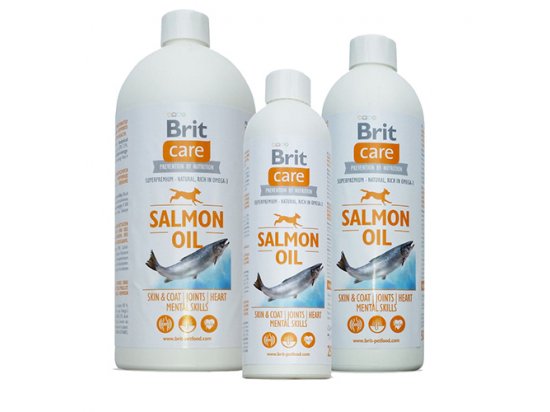 Фото - пищевые добавки Brit Care Dog Salmon Oil масло лосося для собак