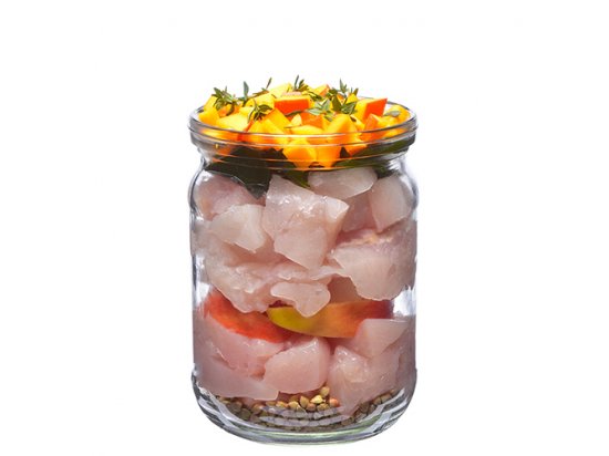 Фото 3 -  вологий корм (консерви) Brit Fresh Dog Fish with Pumpkin консерви для собак РИБА і ГАРБУЗ