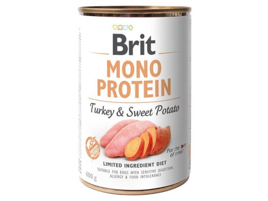 Фото - Brit Mono Protein Dog Turkey & Sweet Potato консервы для собак ИНДЕЙКА и БАТАТ влажный корм (консервы) Brit Mono Protein Dog Turkey & Sweet Potato консервы для собак ИНДЕЙКА и БАТАТ