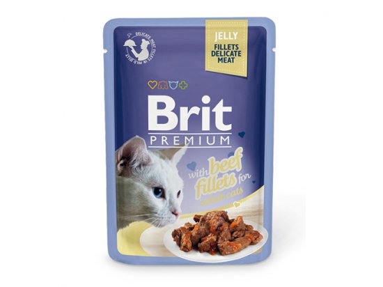 Фото - Brit Premium Cat Beef Fillets in Jelly консервы для кошек ФИЛЕ ГОВЯДИНЫ В ЖЕЛЕ влажный корм (консервы) Brit Premium Cat Beef Fillets in Jelly консервы для кошек ФИЛЕ ГОВЯДИНЫ В ЖЕЛЕ
