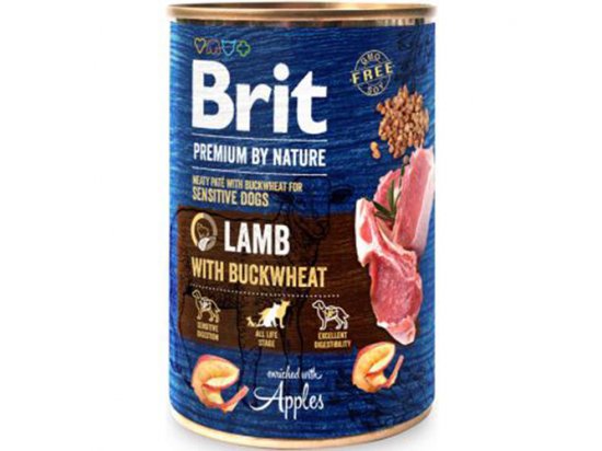 Фото - влажный корм (консервы) Brit Premium Dog Lamb & Buckwheat консервы для собак ЯГНЕНОК и ГРЕЧКА