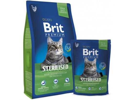 Фото - сухой корм Brit Premium Cat Sterilized Chicken & Chicken Liver сухой корм для кастрированных котов и стерилизованных кошек КУРИЦА и КУРИНАЯ ПЕЧЕНЬ