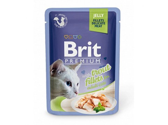 Фото - Brit Premium Cat Trout Fillets Jelly консервы для кошек кусочки в желе ФОРЕЛЬ влажный корм (консервы) Brit Premium Cat Trout Fillets Jelly консервы для кошек кусочки в желе ФОРЕЛЬ