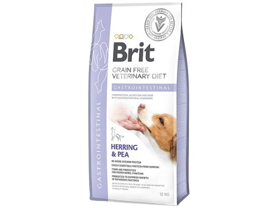 Фото - ветеринарные корма Brit Veterinary Diet Dog Grain Free Gastrointestinal Herring & Pea беззерновой сухой корм для собак при нарушениях пищеварения СЕЛЬДЬ и ГОРОХ