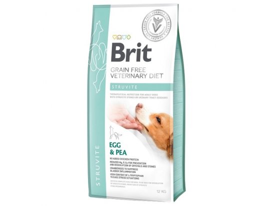 Фото - ветеринарні корми Brit Veterinary Diet Dog Grain Free Struvite Egg & Pea сухий беззерновий сухий корм для собак у разі сечокам'яної хвороби ЯЙЦЯ та ГОРОХ