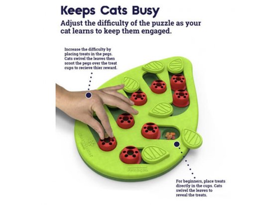 Фото 5 -  іграшки Nina Ottosson BUGGIN OUT PUZZLE інтерактивна іграшка - головоломка для котів БОЖА КОРІВКА