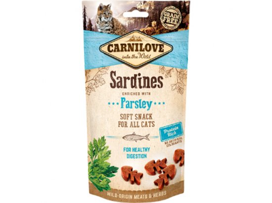 Фото - Carnilove SARDINES & PARSLEY лакомство для здорового пищеварения кошек САРДИНА И ПЕТРУШКА корм и лакомства Carnilove SARDINES & PARSLEY лакомство для здорового пищеварения кошек САРДИНА И ПЕТРУШКА