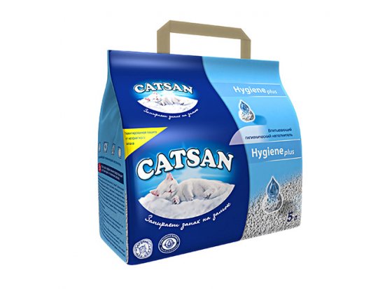 Фото - наполнители Catsan (Кетсан) HYGIENE plus Наполнитель впитывающий для кошачьего туалета