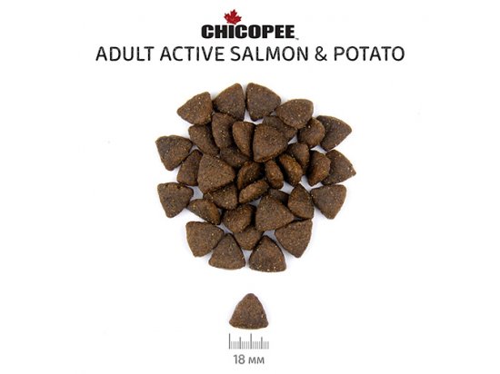 Фото - сухой корм Chicopee HNL ACTIVE SALMON & POTATO сухой беззерновой корм для активных собак всех пород ЛОСОСЬ И КАРТОФЕЛЬ