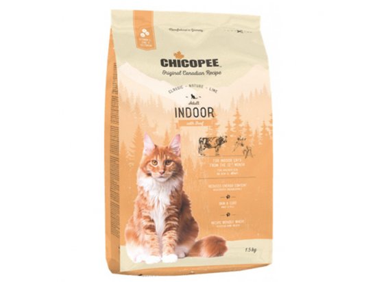 Фото - сухий корм Chicopee CNL ADULT INDOOR BEEF корм для домашніх та стерилізованих котів яловичина