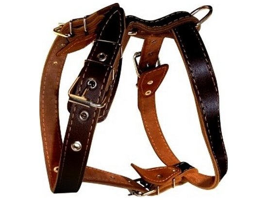 Фото - Collar Шлея двойная кожаная для средних собак (0642) амуниция Collar Шлея двойная кожаная для средних собак (0642)