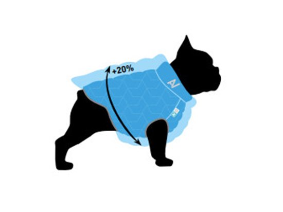 Фото 3 -  одяг Collar AIRY VEST UNI двостороння еластична куртка для собак, салатово-чорна