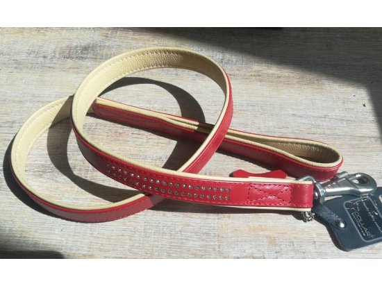 Фото - Collar Brilliance - Кожаный поводок для собак со стразами (38923) амуниция Collar Brilliance - Кожаный поводок для собак со стразами (38923)