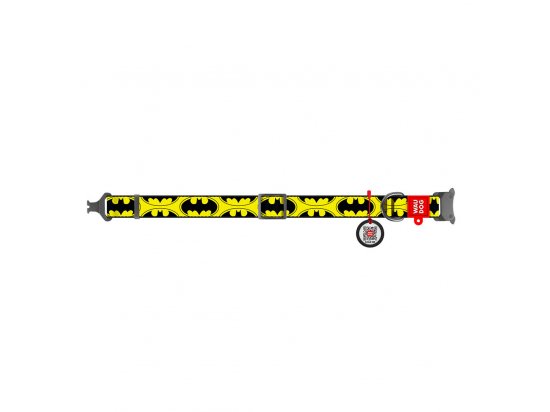 Фото 2 -  амуниция Collar WAUDOG Nylon ошейник c QR паспортом, пластиковый фастекс, БЭТМЕН ЛОГО