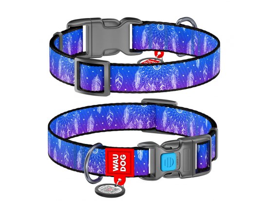 Фото - Collar WAUDOG Nylon ошейник c QR паспортом, пластиковый фастекс, ЛОВЕЦ СНОВ амуниция Collar WAUDOG Nylon ошейник c QR паспортом, пластиковый фастекс, ЛОВЕЦ СНОВ