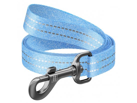 Фото - Collar WAUDOG Re-cotton, повідець з відновленої бавовни, БЛАКИТНИЙ амуніція Collar WAUDOG Re-cotton, повідець з відновленої бавовни, БЛАКИТНИЙ