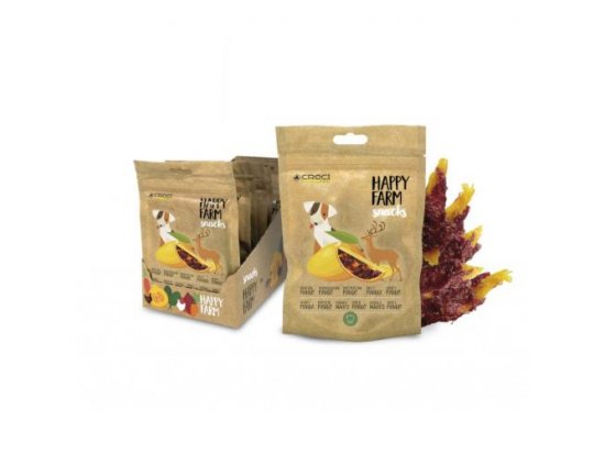 Фото - Croci HAPPY FARM лакомство для собак - филе ОЛЕНИНЫ с МАНГО лакомства Croci HAPPY FARM лакомство для собак - филе ОЛЕНИНЫ с МАНГО