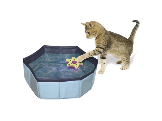 Фото - Croci PISCINA бассейн + 2 игрушки для котов надувной, винил игрушки Croci PISCINA бассейн + 2 игрушки для котов надувной, винил
