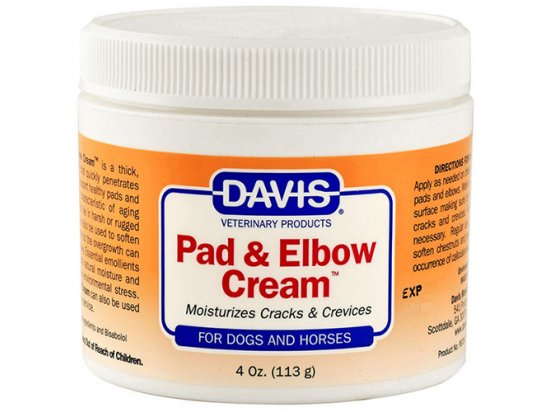 Фото - лечебная косметика Davis PAD & ELBOW CREAM крем заживляющий для лап и локтей собак и лошадей