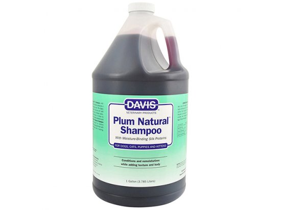 Фото 2 -  повседневная косметика Davis PLUM NATURAL SHAMPOO шампунь с протеинами шелка для собак и котов, концентрат