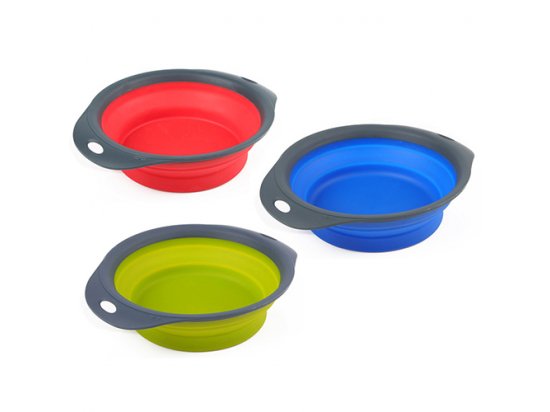Фото 2 -  миски, напувалки, фонтани DEXAS Collapsible Pet Bowl - Миска складна для собак і котів, червона
