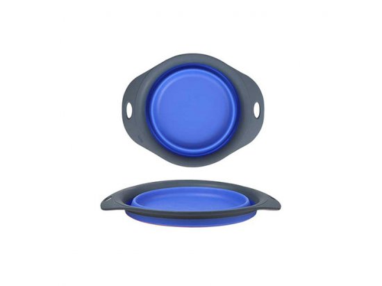 Фото 3 -  миски, напувалки, фонтани DEXAS Collapsible Pet Bowl - Миска складна для собак та котів, синій