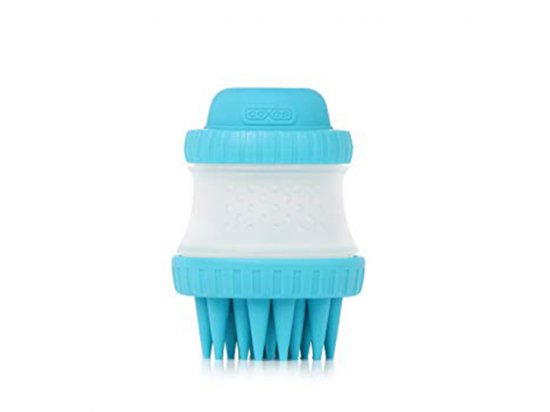 Фото - Dexas SCRUB BUSTER щетка с резервуаром для шампуня, голубой расчески, щетки, грабли Dexas SCRUB BUSTER щетка с резервуаром для шампуня, голубой