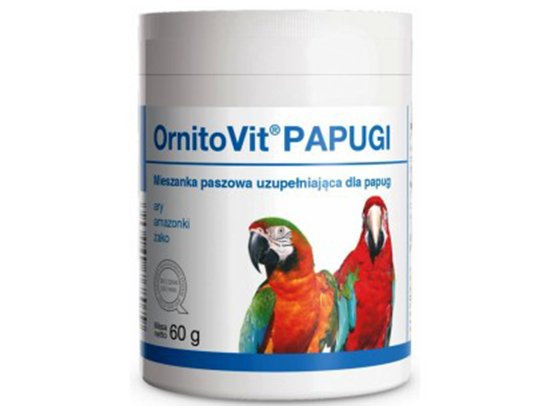 Фото - Dolfos (Дольфос) ORNITOVIT PARROTS (ОРНИТОВИТ ПЭРРОТС) витаминно-минеральная добавка для крупных попугаев, 60 г вітаміни та мінерали Dolfos (Дольфос) ORNITOVIT PARROTS (ОРНИТОВИТ ПЭРРОТС) витаминно-минеральная добавка для крупных попугаев, 60 г