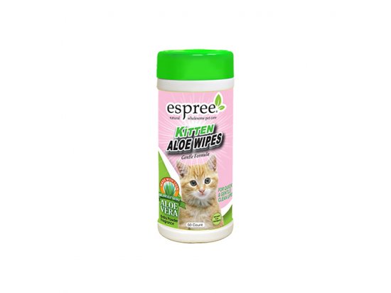 Фото - ESPREE (Еспрі) Kitten Wipes - серветки для ніжного очищення чутливої шкіри та шерсті кошенят, 50 шт. повсякденна косметика ESPREE (Еспрі) Kitten Wipes - серветки для ніжного очищення чутливої шкіри та шерсті кошенят, 50 шт.