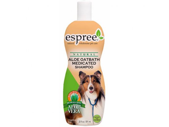 Фото 3 -  лечебная косметика ESPREE (Эспри) ALOE OATBATH MEDICATED SHAMPOO Шампунь для собак при начальных стадиях себореи