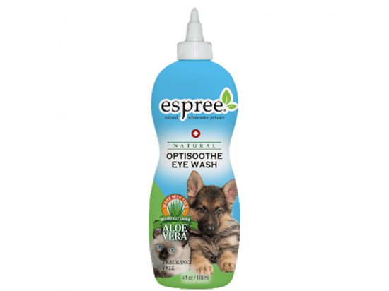 Фото - повсякденна косметика ESPREE (Еспрі) ALOE OPTISOOTHE EYE WASH & CLEAR RINSE Натуральний миючий засіб для очей (для собак та котів)