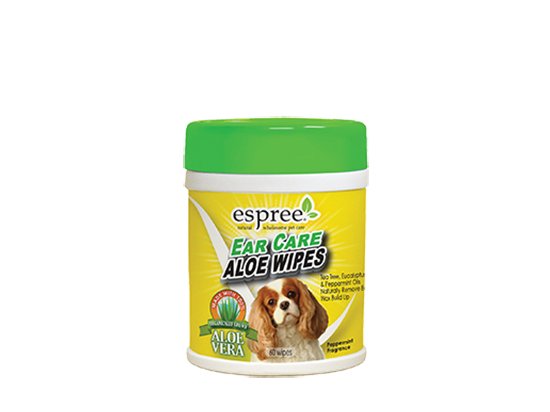 Фото - ESPREE (Еспрі) Ear Care Wipes - Вологі серветки з алое для вух для собак та котів повсякденна косметика ESPREE (Еспрі) Ear Care Wipes - Вологі серветки з алое для вух для собак та котів