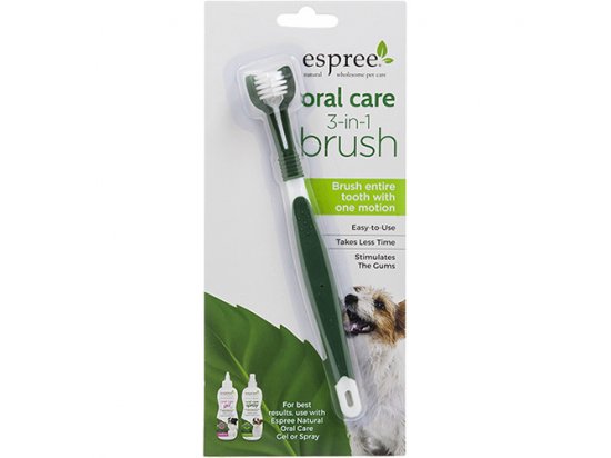 Фото - Espree Oral Care 3 in 1 Brush зубная щетка для собак для зубов и пасти Espree Oral Care 3 in 1 Brush зубная щетка для собак